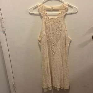 City Triangle White Lace Dress